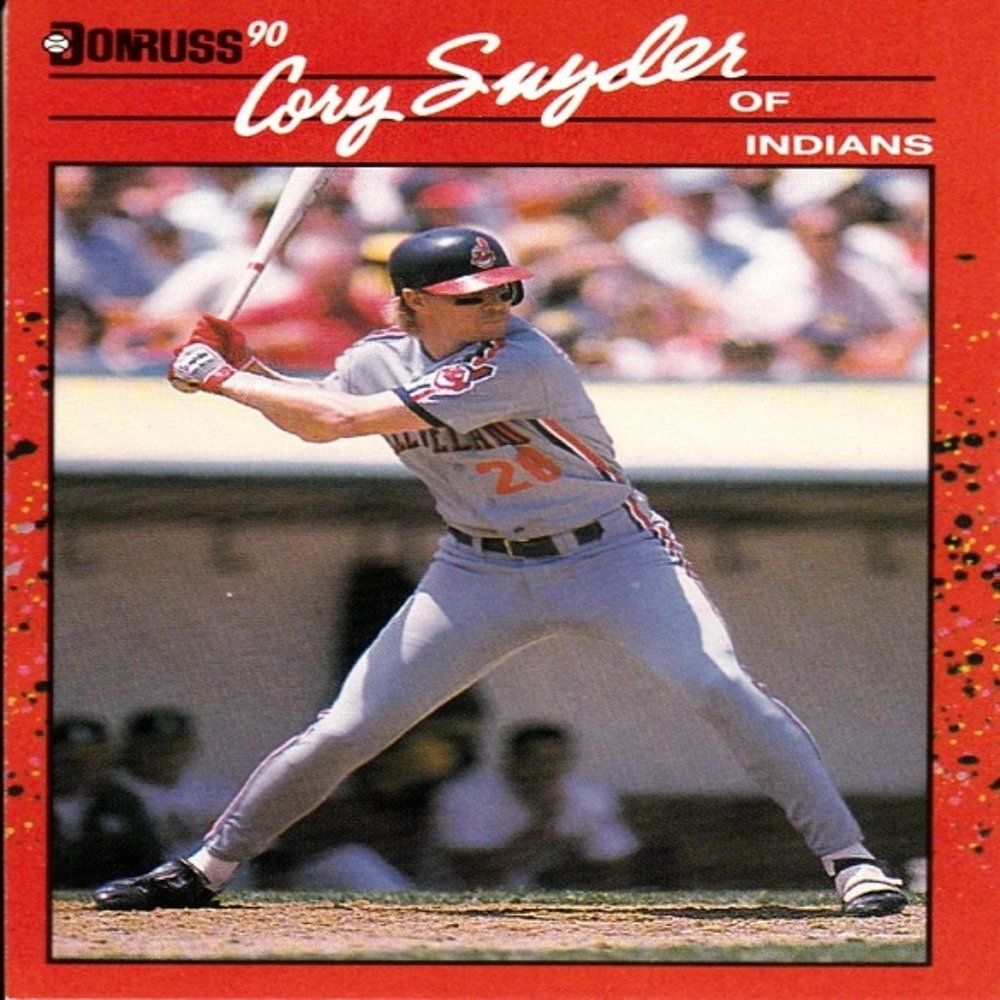 Cory Snyder (Cleveland) 1989 Leaf Donruss '90 MLB Series Card - Card Number 272